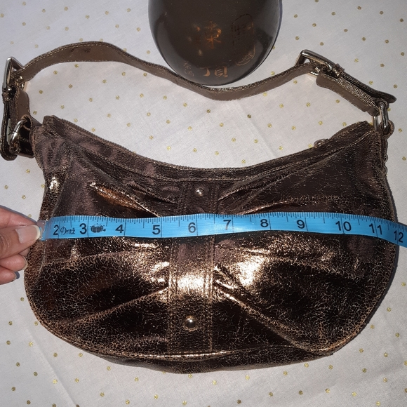 🔥5/20🔥EXPRESS new bronze metallic mini shoulder bag - Picture 6 of 10